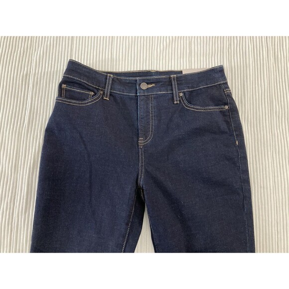 Chico’s Jeans 4 Blue Slimming Girlfriend Crop Denim Pants Casual Preppy Chic - Picture 3 of 11